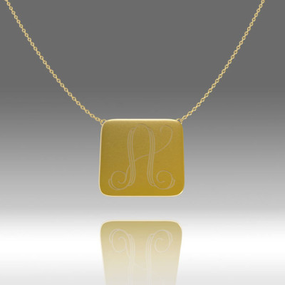 Monogramm Halskette - personifizierte Schmuck 14K Gold Tagsgeschenk Gefüllt Halskette Mutter - Amuletten