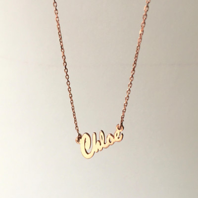Typenschild Halskette - Gold Typenschild Halskette - Name auf Halskette - Namensschild Halskette - personifiziertes Namensschild - kundenspezifische Namensschild - Namenskette