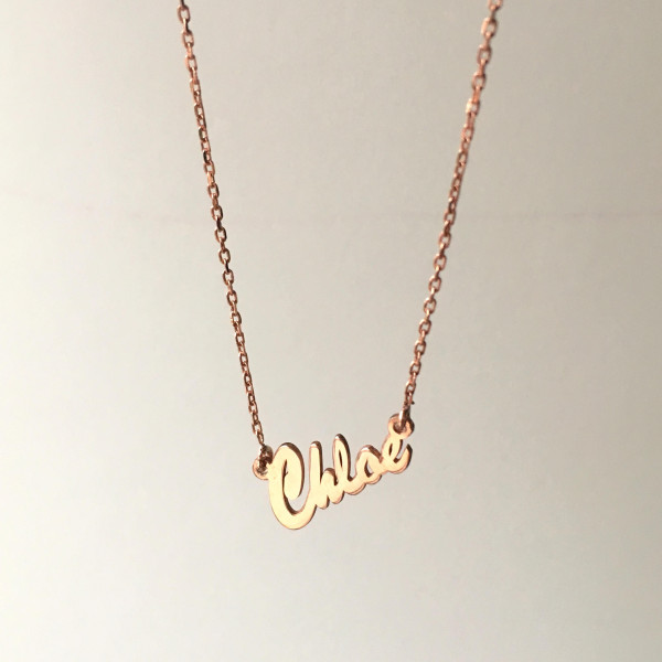 Typenschild Halskette - Gold Typenschild Halskette - Name auf Halskette - Namensschild Halskette - personifiziertes Namensschild - kundenspezifische Namensschild - Namenskette