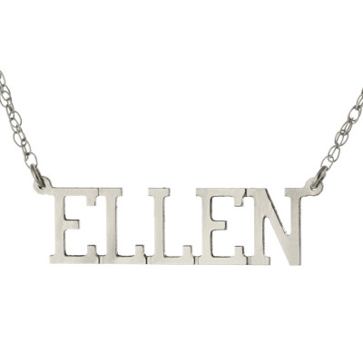 Oxidiertes Sterlingsilber 925 Personalisierte Maß Typenschild Anhänger Halskette Ellen Stil