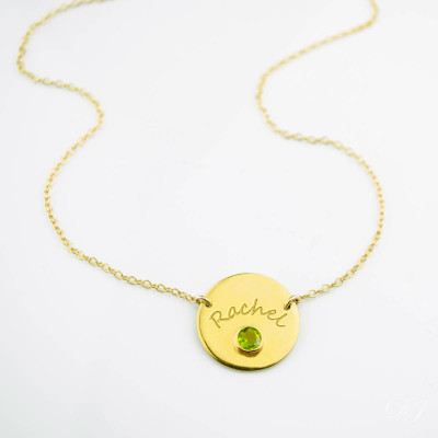 Personalisierte Brautjungfer Halskette Geschenk - individuell gestalteter Geburtsstein Halskette - Name Halskette - Geschenk für Freundin - täglich Schmuck - Schmuck Geschenke