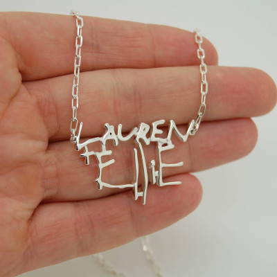 Personalisierte Mama Halskette mit Kindern Namen - Sterlingsilber Halskette für Mamma - Geschenke für Mamma - Geschenk für Ihre Valentinstag Idee