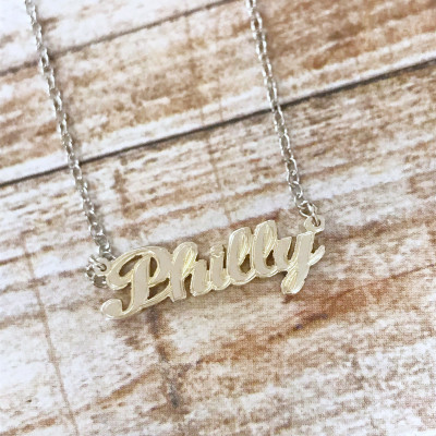 Philly NecklaceSterling Silber-Monogramm Staat Platte 925 Staat PlatesMonogramMonogram Schmuck Philly 572.112.259