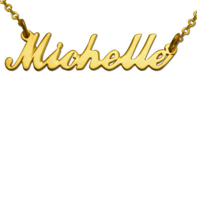 Skriptname Halskette mit 14K Vergoldung - Name Schmuck - Namenskette - personifizierte Namenshalskette - Halskette - bestes Geschenk für Mädchen