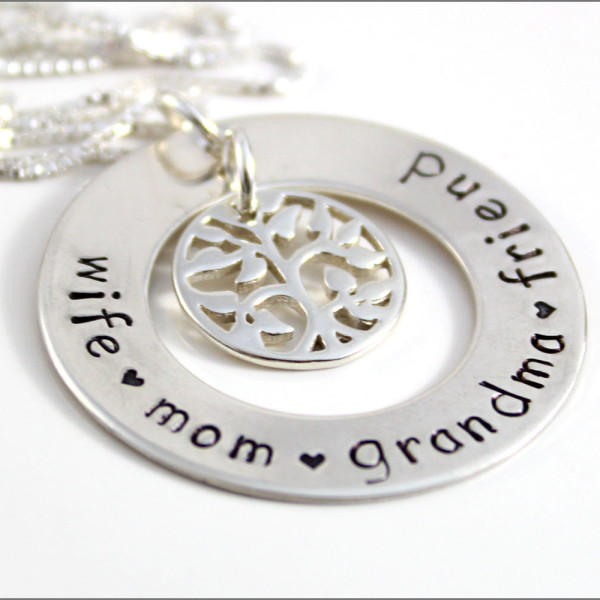 Spezielles Geschenk für Mama | Schmuck für Frau - Amuletten für Großmutter - Sterling Silber Baum des Lebens Halskette - einzigartige Geschenke für Freund