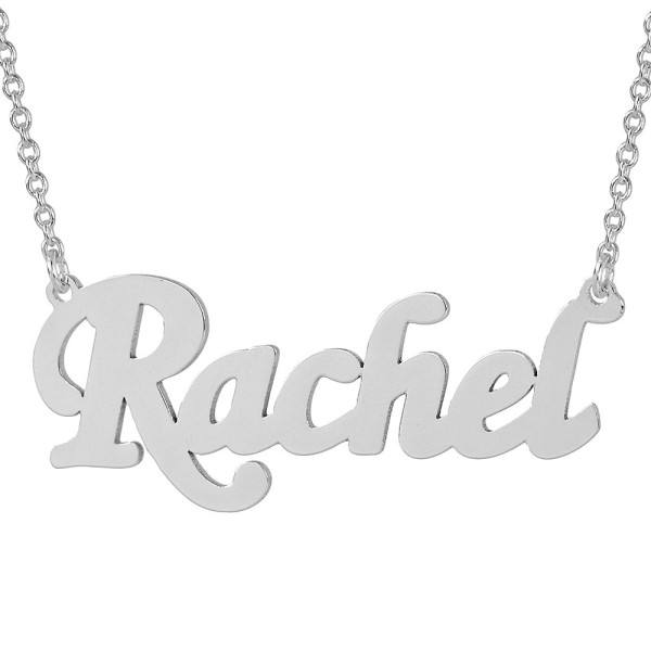 Sterling Silber Personalisierte Namenskette - Laser Gravur Script Schrift | Schmuck