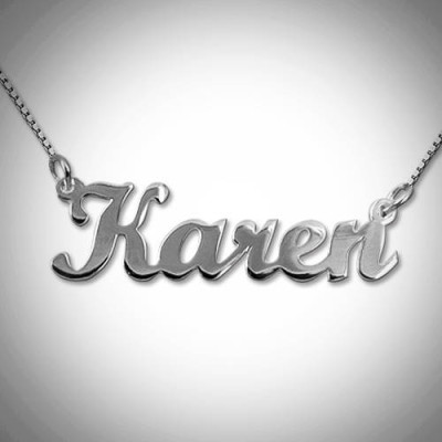 Sterling Silber Halskette Namensschild | Silber Halskette Namensschild | Typenschild | Namenshalskette | Typenschild Halskette