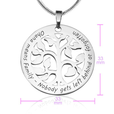 personalisierte Ohana Tree Sterling Silber * Limited Edition