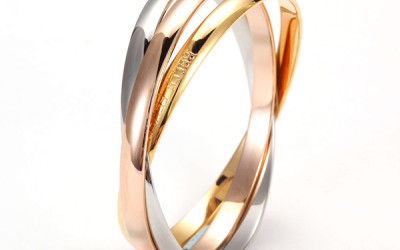 Dreiton-Armbänder: Glanzvolle Sets aus Silber, Gold und Roségold