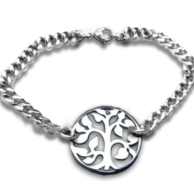 personifizierte Baum Armband Sterling Silber