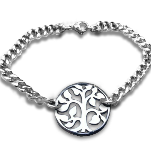 personifizierte Baum Armband Sterling Silber