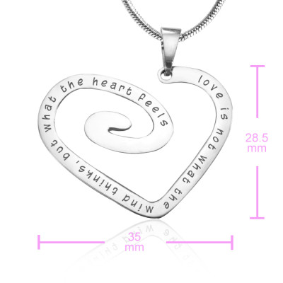 personifizierte Liebes Herz Halskette Sterlingsilber * Limited Edition