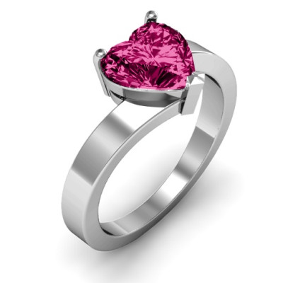 PassionLarge Herz Solitaire Ring