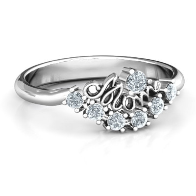 4 9 Stein Mom Glimmering Love Ring