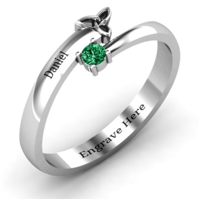 Celtic Solitaire Bypass Ring