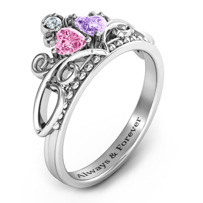 Immer Enchanted Double Heart Tiara Ring
