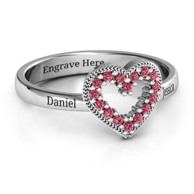 Love Story Herz Accent Ring