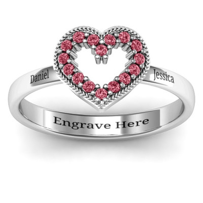 Love Story Herz Accent Ring
