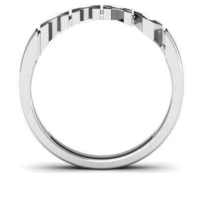 Sterling Silber 2015 römische Ziffer Abschluss Ring