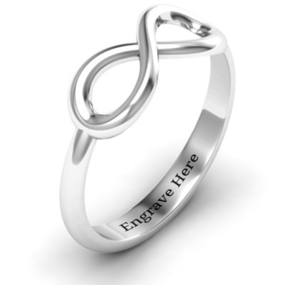 Sterling Silber Klassik Infinity Ring