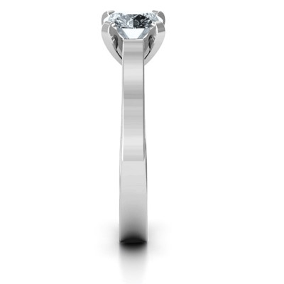 Sterling Silber Classic Solitaire Ring