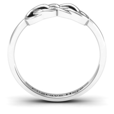 Sterling Silber Infinity Knoten Ring