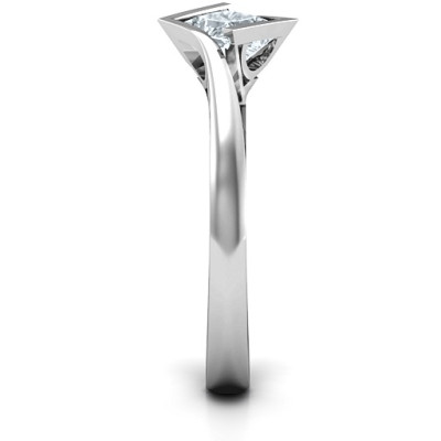 Sterling Silber Krista Princess Cut Ring