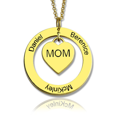 Family Names Halskette für Mamma 18ct Gold Plating