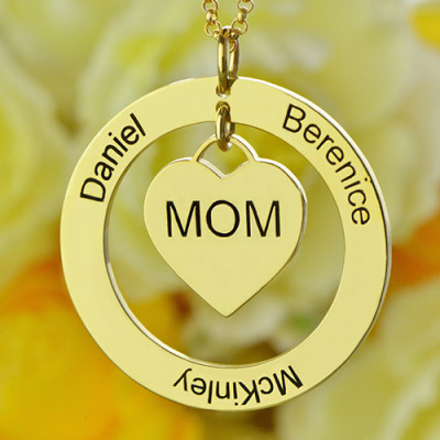 Family Names Halskette für Mamma 18ct Gold Plating