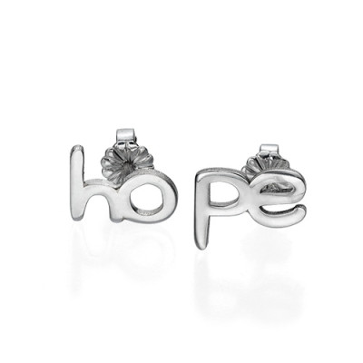 Hoffnung und Liebe Bolzen Ohrringe