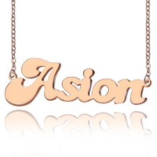 Rose Gold Name Halskette: Dein persönlicher Glanz