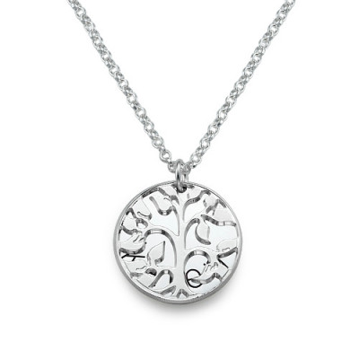 personalisierte Familie Halskette in Silber