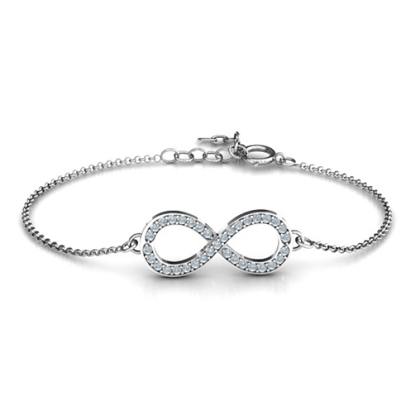 personalisierte Accented Infinity Armband