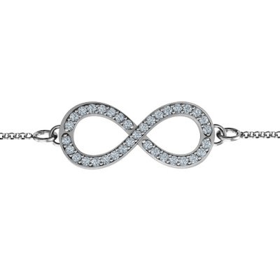 personalisierte Accented Infinity Armband