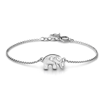 personalisierte glücklicher Elefant Armband