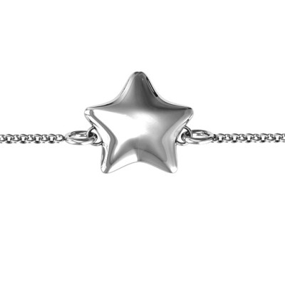 personalisierte Sterling Silber Lucky Star Armband