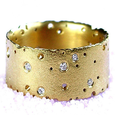 18ct Gelbgold und Diamant Ring