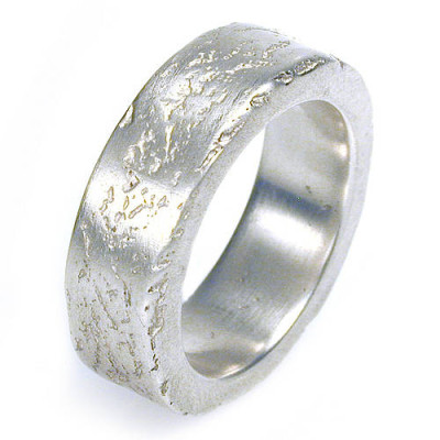 Medium Silber Beton Ring
