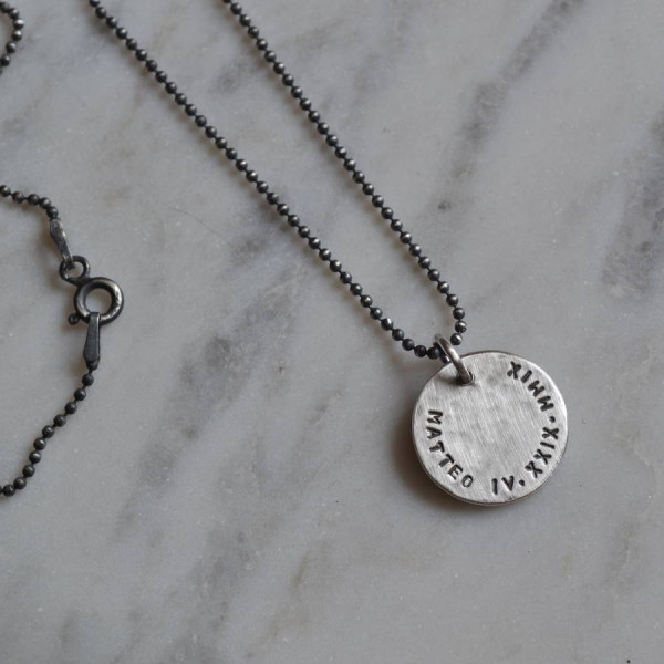 Personalisierte Silber Anhänger für Herren