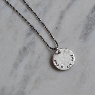 Personalisierte Silber Anhänger für Herren