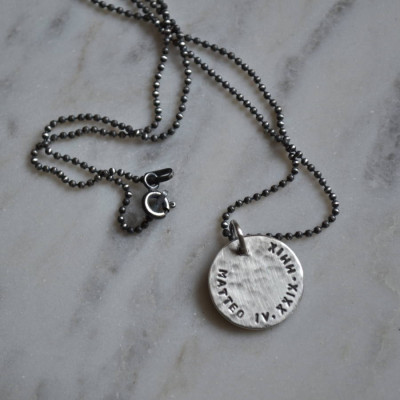 Personalisierte Silber Anhänger für Herren