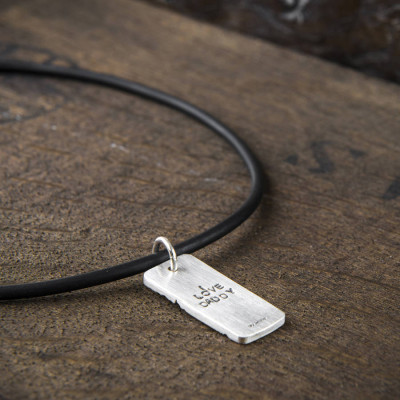 Herren Silber Anhänger mit Schlag - Hochwertiger Schmuck für Männer