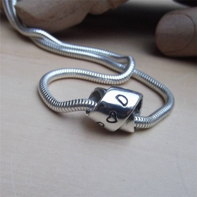 personalisierte Silber Unendlichkeit Knot Halskette