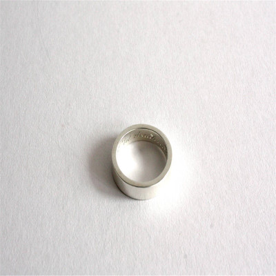 Silber Band 5mm personalisierte Silber Ring