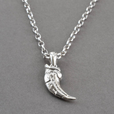 Sterling Silber Raptor Klaue Anhänger - Hochwertiger Schmuck aus Silber