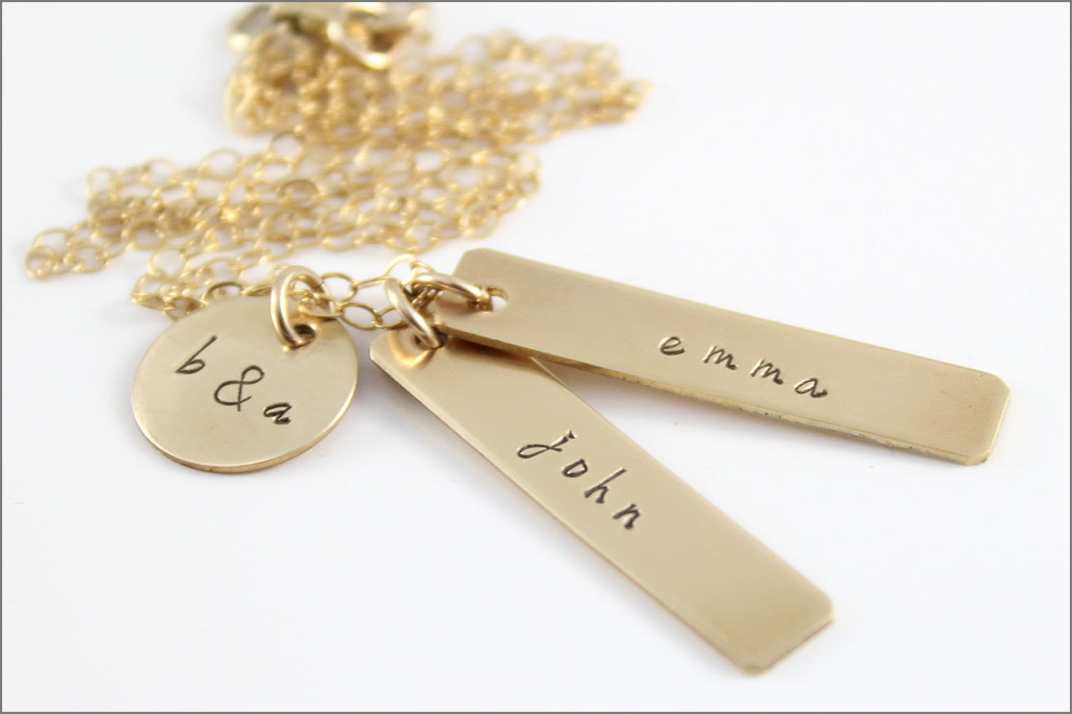 Personalisierte Mutter Schmuck | Namenskette aus Sterlingsilber - Ros&eacute;gold - Nu Gold - Ehemann - Ehefrau - Initialen - Zwei Namenskette - beste Geschenke f&uuml;r Ehefrau
