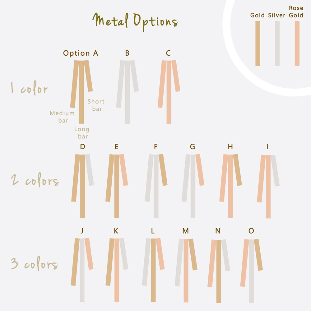 Personalisierte Vertikale Bar Halskette - Gold, Sterling Silber, Rose Gold - Drei Balken - Dainty Design