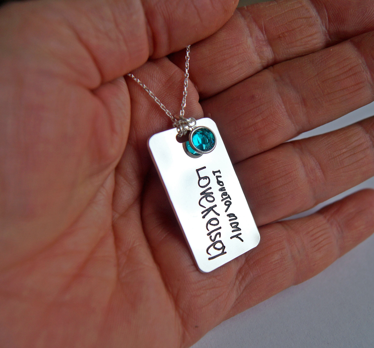 Personalisierte Handgeschriebene Halskette - Personalisierter Schmuck mit Charme