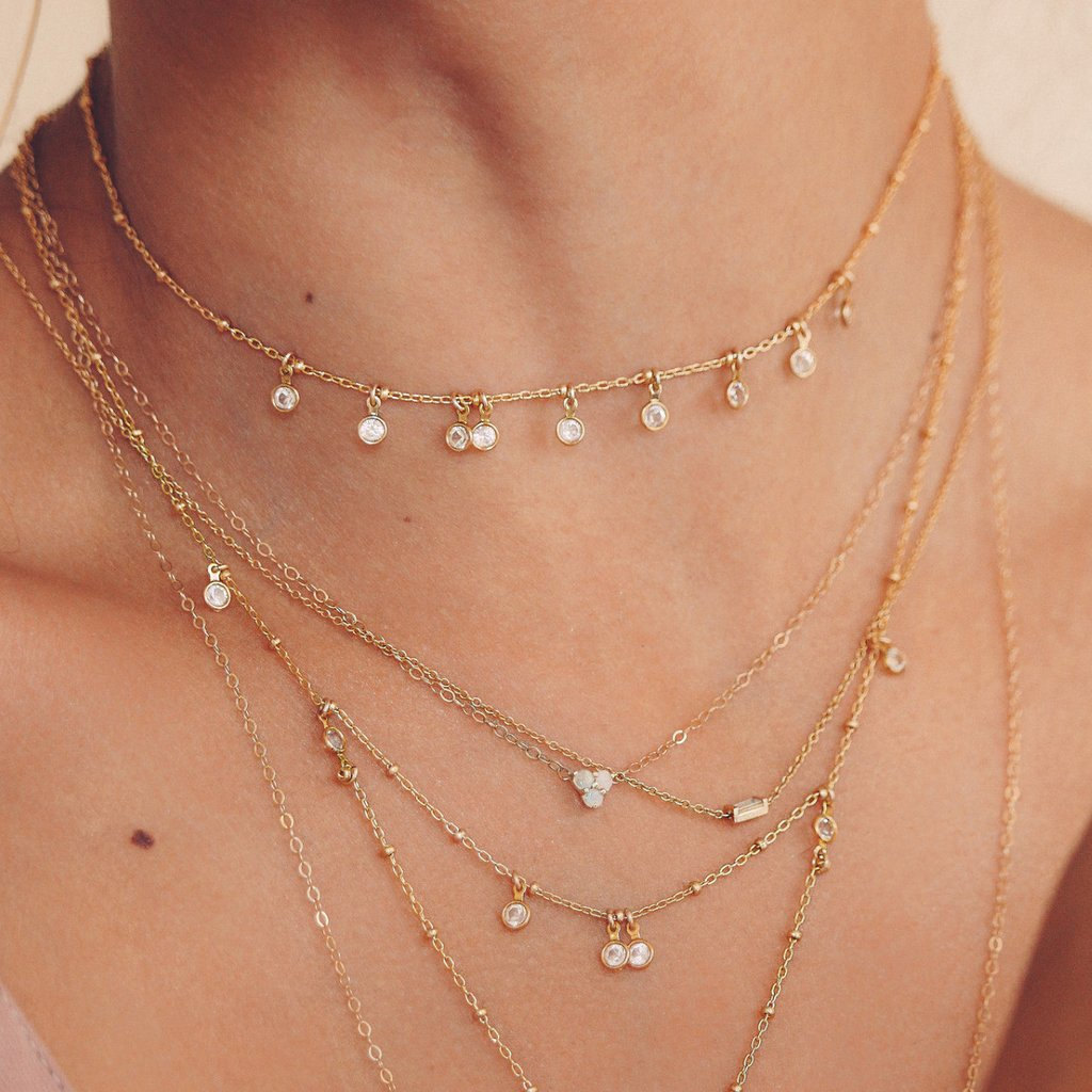 Liv Damen Halskette Silber | Elegante Kette f&uuml;r Frauen