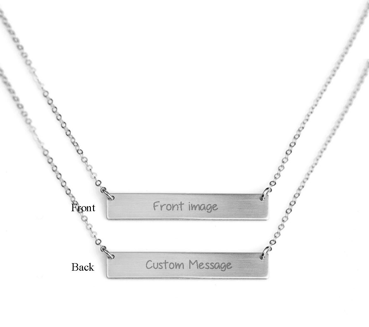 Personalisierte Memorial Halskette f&uuml;r Haustiere mit Tatzen - Individuelle Botschaft